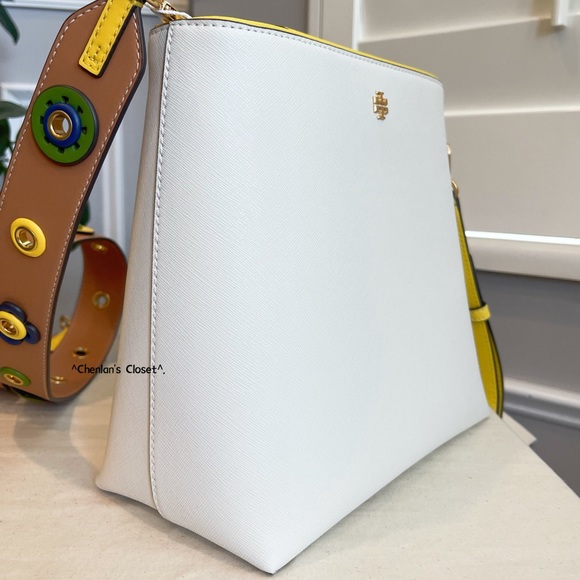 🔥NeW! $528 Tory Burch Novelty Bucket Bag - Picture 4 of 16